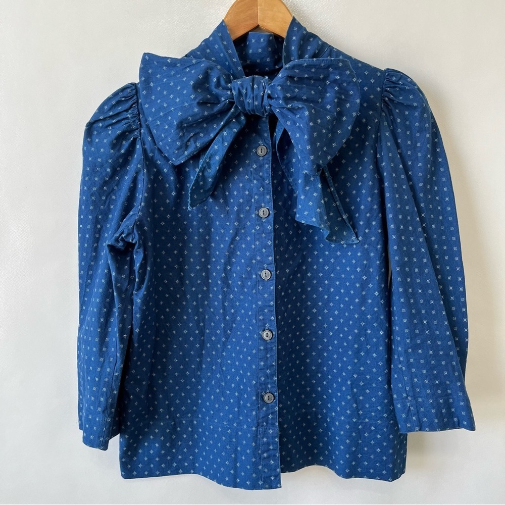 Verity & Daughters Chelsea Bow Puff Sleeve Blouse Shirt